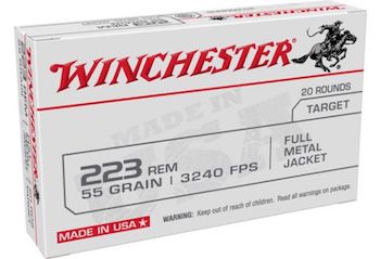 winchester 223 55 grain ammo in stock
