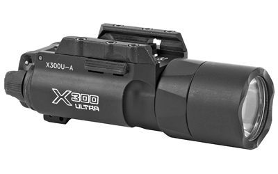 Surefire, X300 Ultra, Weaponlight, White LED, 1000 Lumens, Fits Picatinny and Universal, For Pistols, Black, 2x CR123 Batteries